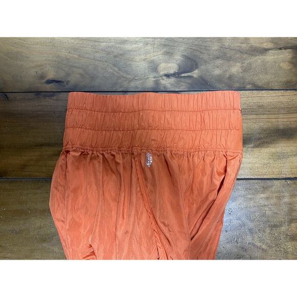 Free People Movement Shorts Womens M Orange The Way Home High Waist Athletic - Picture 10 of 10